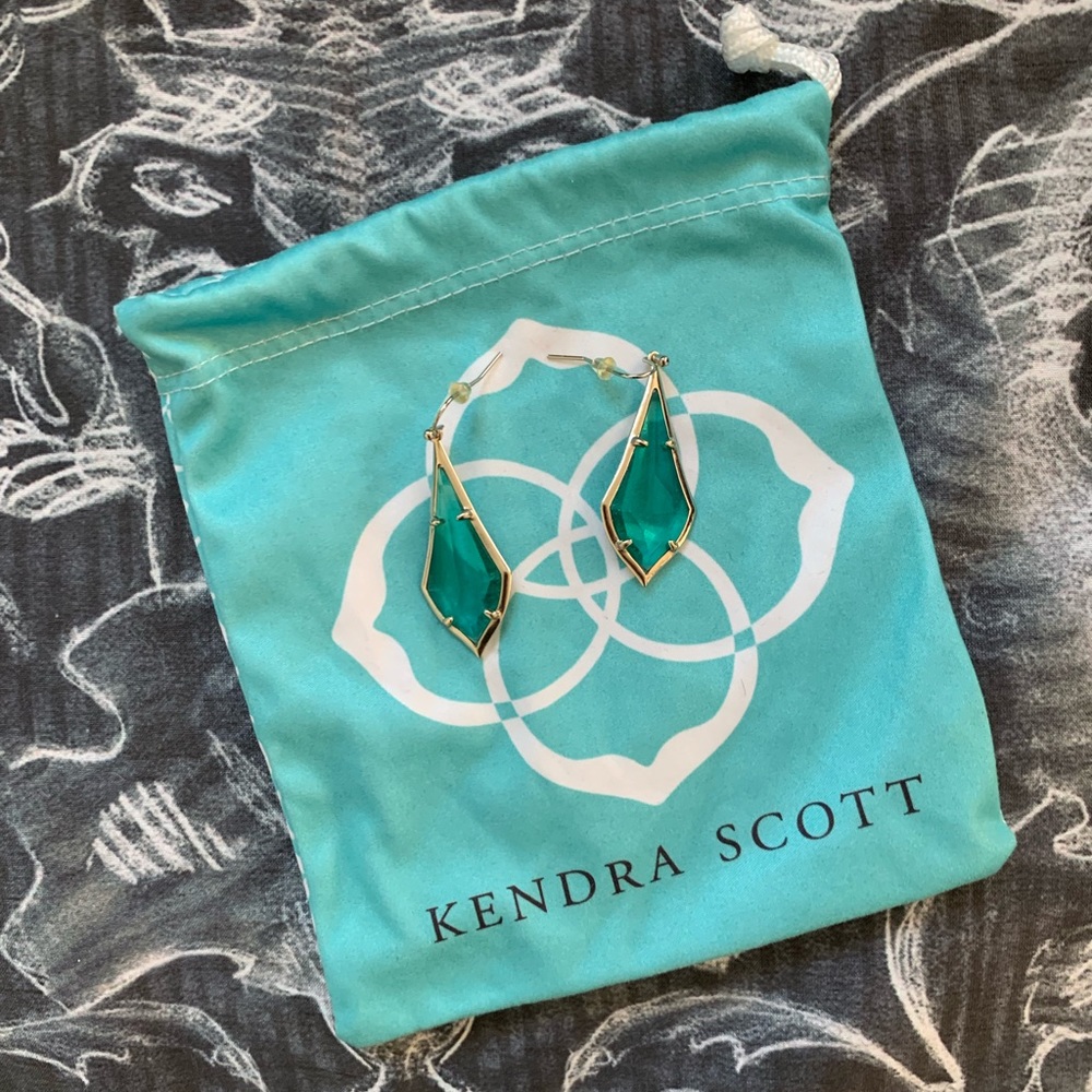 Kendra Scott LIKE NEW silver Alex earrings